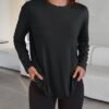 Trendy Queen Womens Oversized Long Sleeve T Shirts 2025 Basic Crewneck Tee Fall Tops Casual Workout Y2K Clothes