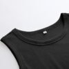 ANRABESS Womens Sleeveless High Neck Tank Tops Fashion Summer Casual Basic Slim Fit Ribbed Racerback Top Shirt Clothes
