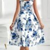 WhatsApp Image 2026-05-19 at 14.57.07 (1) VCAY Women's Blue Floral Print Sleeveless A-Line Dress