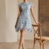 Anewsta Spring, Vacation, Festival Women's Elegant Lace Hollow Embroidery