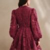 WhatsApp Image 2026-05-19 at 16.12.22 Women's Spring Dress, Elegant Floral Embroidery Mesh Lantern Sleeve Collared Waist